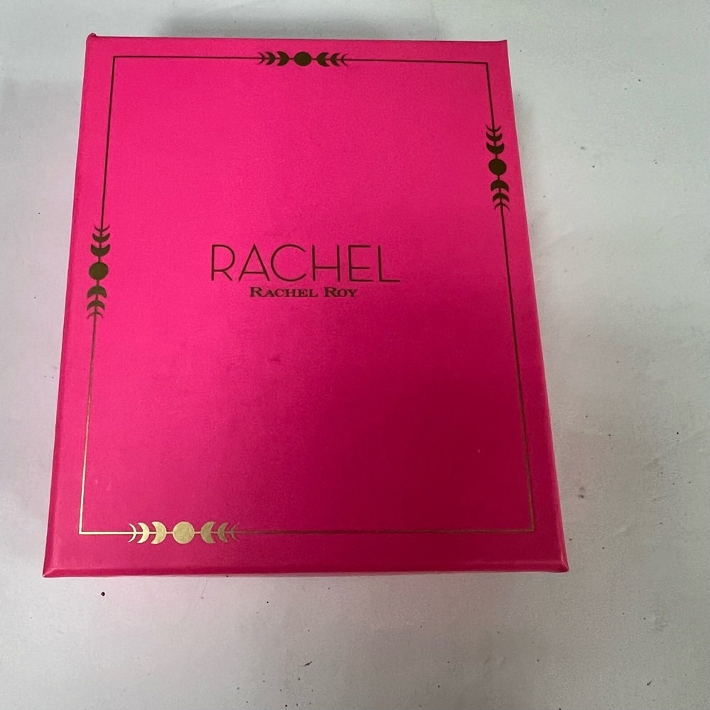 Rachel Roy Gold Charm Necklace Heart Eye Sunburst Geometric 18" + 3” extender - Picture 4 of 4